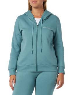 Emporio Armani Women's Full Zip Jacket Iconic Terry, Arctic, Large von Emporio Armani