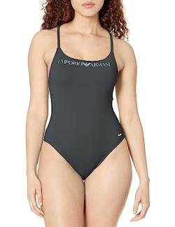 Emporio Armani Women's Logo Lover One Piece Swimsuit, Black, S von Emporio Armani