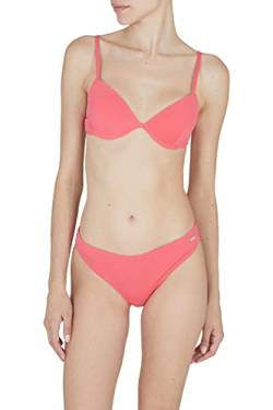 Emporio Armani Women's Logo Lover Sculpture Brief Bikini Set, Coral, M von Emporio Armani