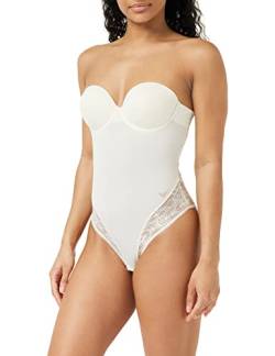 Emporio Armani Women's Padded Body Brazilian Second Skin Microfiber & Lace Fashion Vest, Yogurt, L von Emporio Armani