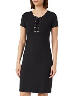 Emporio Armani Women's Ribbed Lycra Short Dress, Black, S von Emporio Armani