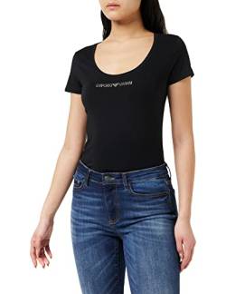 Emporio Armani Women's Scoop Neck T-Shirt, Black, XL von Emporio Armani