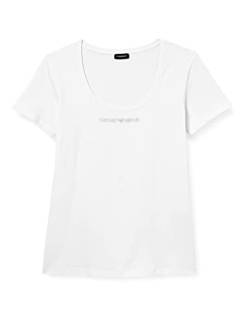 Emporio Armani Women's Scoop Neck T-Shirt, White, XL von Emporio Armani