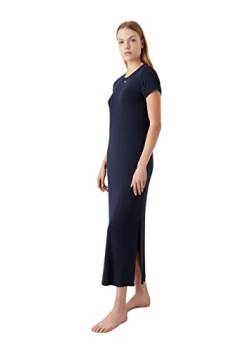 Emporio Armani Women's Stretch Viscose Long Dress, Marine, XS von Emporio Armani