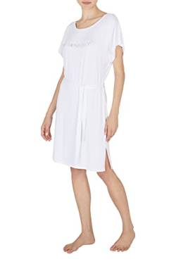 Emporio Armani Women's Stretch Viscose Short Dress, White, S von Emporio Armani