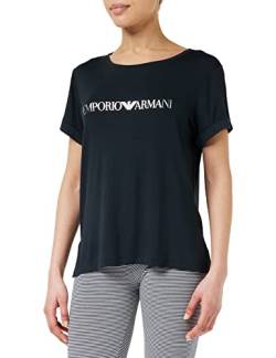 Emporio Armani Women's Stretch Viscose T-Shirt, Black, M von Emporio Armani