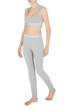 Emporio Armani Womens Iconic Logoband Leggings, Light Grey Melange, S von Emporio Armani