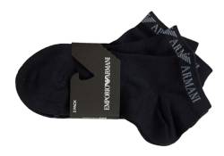 Packung mit 3 Paar lässigen Sportsocken aus Baumwolle von Emporio Armani