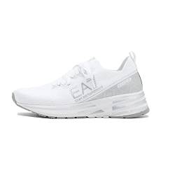 Sneaker running EA7 Emporio Armani training mesh white/ silver unisex US22EA13 X8X095 45 1/3 von Emporio Armani