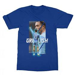 Grealish Das Beste Fußballspieler Fan Design T-Shirt (Royal, Groß) von Emprime Baski