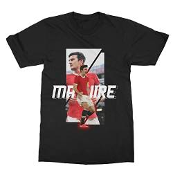 Maguire Das Beste Fußballspieler Fan Design T-Shirt (Black, Groß) von Emprime Baski