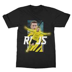 Reus Das Beste Fußballspieler Fan Design T-Shirt (Black, Klein) von Emprime Baski