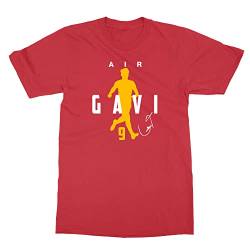 Spanien Fußball Air GAVI 2022 Weltfußballfans Trend Unisex T-Shirt (Rot, Groß) von Emprime Baski