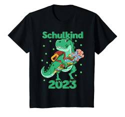 Kinder Dino Einschulung Dinosaurier Schulkind 2023 T-Shirt von Endlich Schulkind 2022 Geschenke von Lifua