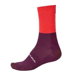 Endura Baabaa Merino Winter (Single) MTB Socken, Granatapfel, S / M (37 - 42) von Endura