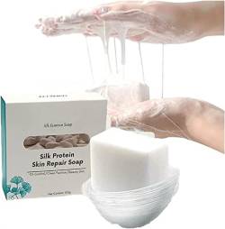 SkinFerm Collagen Milk Whitening Soap,Silk Protein Skin Repair Soap,Exfoliating and Brightening,Silk Protein Essence Soap,for Net Acne Moisturizing Repair (1pcs) von Endxedio