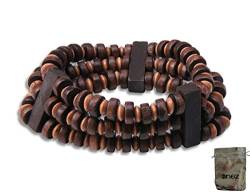 Enez Armband Armreifen Bettelarmband Holzarmband + Geschenkbeutel (SCH 254a) von Enez