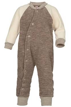 Engel, Baby Frottee Schlafanzug/Overall, 100% Wolle (kbT) (Walnuss Melange, 110-116) von Engel