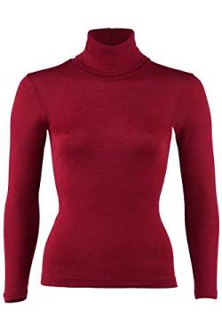 Engel, Damen Rollkragen Pullover, 70% Wolle (kbT), 30% Seide (34-36, Malve) von Engel