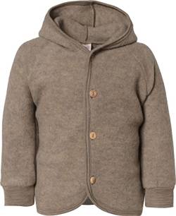 Engel Baby Jacke mit Kapuze Wollfleece (walnuss Melange, 62-68) von Engel