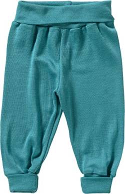 Engel Bio Merino Wolle Seide Baby Hose Longies Pyjama, unten Eco 70 3501 Satinband, Eisvogel,Gr.86/92 von Engel