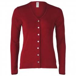 Engel - Damen Cardigan Feinripp - Wolljacke Gr 46/48 rot von Engel