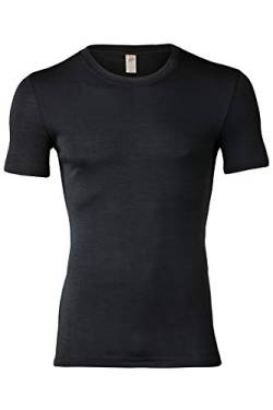 Engel Natur, Herren T-Shirt, Wolle und Seide (46/48, Schwarz) von Engel