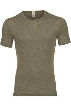 Engel Natur, Herren T-Shirt, Wolle und Seide (54-56, Olive) von Engel