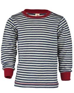 Engel Natur, Kinder Shirt/Pullover, 100% Wolle (kbT) (104, Blau Melange/Natur) von Engel