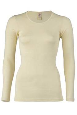 Engel Natur, Merino Damen Unterhemd Langarm, 100% Wolle (kbT) (Beige, 38-40) von Engel