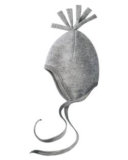 Engel-Natur Baby Mütze aus flauschigem Schurwoll-Fleece kbT (86/92, Hellgrau Melange)… von Engel