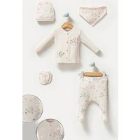 Engelbaby Erstausstattungspaket Erstausstattung-Set 100% Baumwolle Schildkröte-Motiv 5-teilig 0-3 (spar-set, 5-tlg., Langarm, Hose, Mütze, Lätzchen, Handschuhe) 5-teilig Spar-Set 100 % Baumwolle komplett Outfit Schildkröte-Motiv von Engelbaby