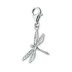 Engelsrufer Damen Charm Anhänger Libelle Dragonfly silber aus Sterling Silber - Karabinerverschluss - nickelfrei von Engelsrufer