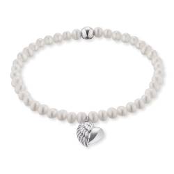 Engelsrufer ERB-HEARTWING-PE Damen-Armband Perlen mit Herzflügel von Engelsrufer
