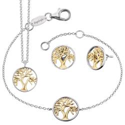 Engelsrufer ERO-LILTREE-BIG Geschenkset für Damen Schmuck-Set Lebensbaum Silber von Engelsrufer