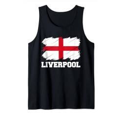 Liverpool England City UK, englische Flagge Tank Top von English Flag City England Travel Gifts