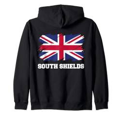 South Shields UK, britische Flagge, Union Flagge, South Shields Kapuzenjacke von English Flag City England Travel Gifts