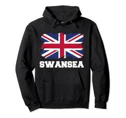Swansea UK, britische Flagge, Union Flag Swansea Pullover Hoodie von English Flag City England Travel Gifts