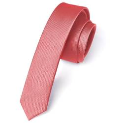 Enlision Herren Krawatte Rosa Schmale Einfarbig Seide Krawatten für Herren Klassische Formelle Elegante Schlips Hochzeit Party Business Krawatte 4cm von Enlision