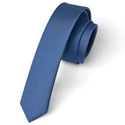 Enlision Krawatte Blau Schmal Seide Krawatten für Herren Einfarbig Schlips Herren Hochzeit Party Krawatte 4cm Formelle Elegante Business von Enlision