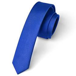 Enlision Krawatte Königsblau Schmal Seide Krawatten für Herren Einfarbig Schlips Blau Hochzeit Party Krawatte 4cm Formelle Elegante Business von Enlision
