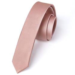 Enlision Krawatte Rosa Pink Schmal Seide Krawatten für Herren Einfarbig Formelle Elegante Schlips Herren Hochzeit Party Business Krawatte 4cm von Enlision