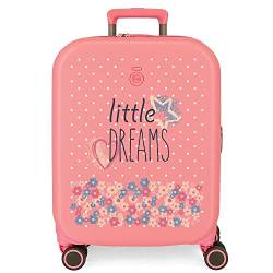 Enso Little Dreams Cabin Suitcase Pink 40x55x20 cms Starres ABS TSA Schloss 37L 3,22 kgs 4 Doppelräder Handgepäck... von Enso