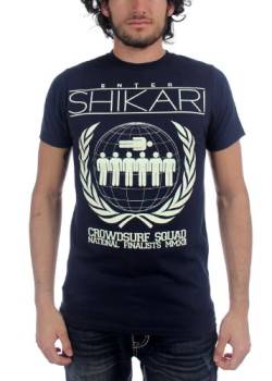 Enter Shikari - Herren Crowdsurf Squad T-Shirt in Navy, Small, Navy von Enter Shikari