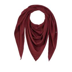 Enter the Complex® Schal Damen, Dreieckstuch, Halstuch, 100% Merino Wolle, 240 x 100 cm, Maroon von Enter the Complex