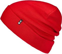 Enter the Complex Winter Mütze, Warme Woll-Beanie, 100% Merino, Damen und Herren, Rot von Enter the Complex