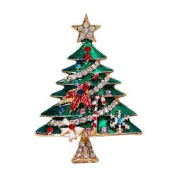 Weihnachts-Brustnadel-Anstecknadel – Weihnachts-Diamant-Weihnachtsbaum-Brosche, Jacken-Pullover-Anstecknadeln, Bekleidungszubehör, Damen- Und Mädchen-Broschennadeln, Weihnachtsschmuck, Modischer von Entwicklt