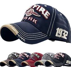 Enwokran Baseball Cap Herren, Unisex Retro Einstellbare Freizeit Mütze Stickerei Trucker Hut Verstellbare Sport Basecap (Marine) von Enwokran