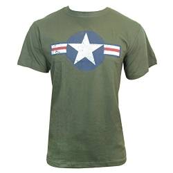 Epic Outdoor USAF Air Force Star Logo T-Shirt olivgrün Gr. Large, grün von Epic Militaria