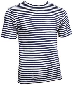 Russische Marine T-SHIRT Telnjaschka - blaue Streifen der Marine (XXL - 46 inch) von Epic Militaria